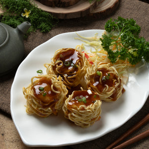 Sichuan Crispy Noodle Prawn Dumplings