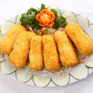 Deep Fried Salad Seafood Roll