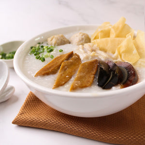 Sliced Abalone with 3 Treasures Congee